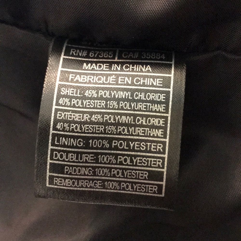 Faux black leather jacket - Picture 8 of 8